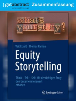 cover image of Equity Storytelling (Zusammenfassung)